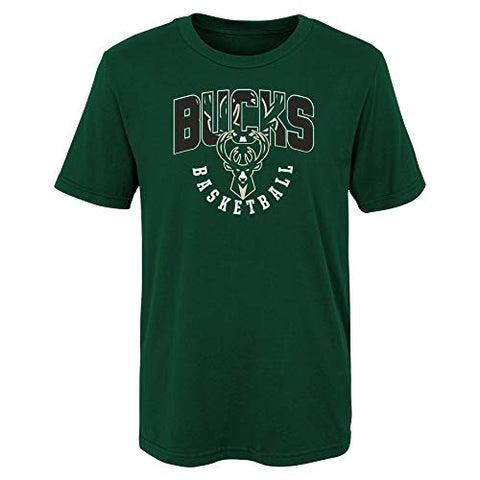Outerstuff NBA Boys Milwaukee Bucks 4-20 Hot Shot Short Sleeve Tee