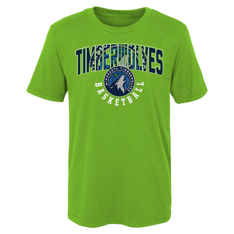 Outerstuff NBA Boys Minnesota Timberwolves 4-20 Hot Shot Short Sleeve Tee
