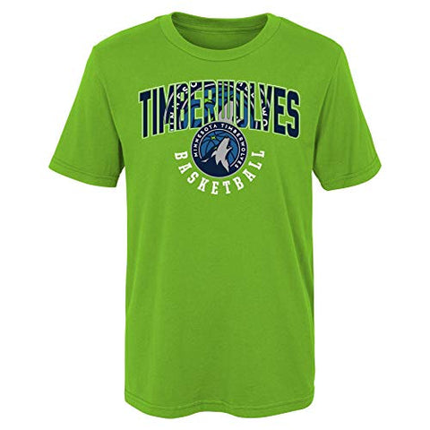 Outerstuff NBA Boys Minnesota Timberwolves 4-20 Hot Shot Short Sleeve Tee