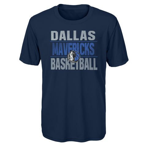 Outerstuff NBA Youth Boys Performance Long and Short Sleeve T-Shirt Combo, Dallas Mavericks