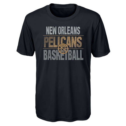 Outerstuff NBA Youth Boys Performance Long and Short Sleeve T-Shirt Combo, New Orleans Pelicans