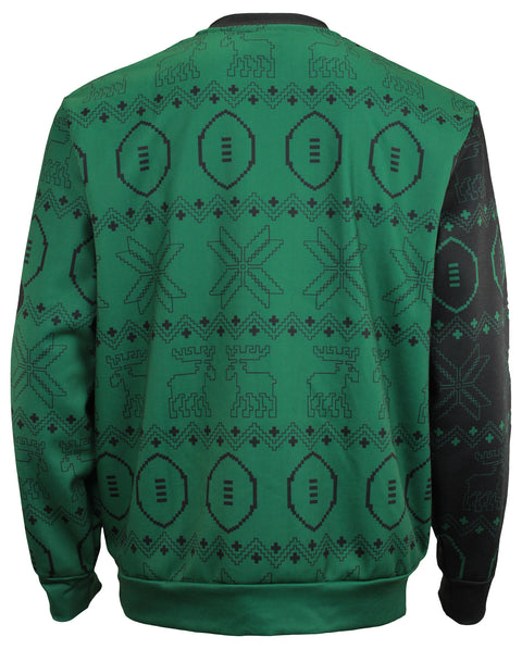 FOCO Men's NFL Printed Primary Logo Lightweight Holiday Sweater, New York Jets