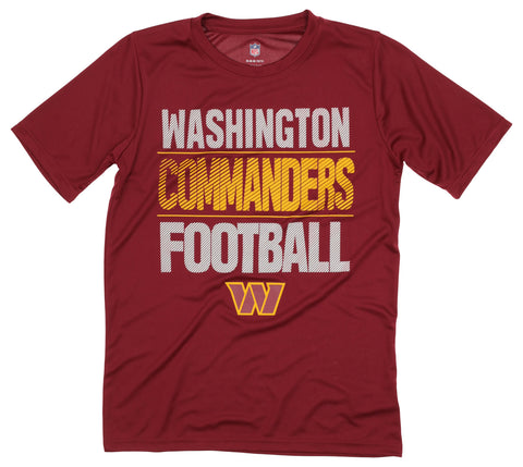 Outerstuff NFL Youth Boys Performance Long Sleeve & Short Sleeve T-shirt Combo Washington Commanders