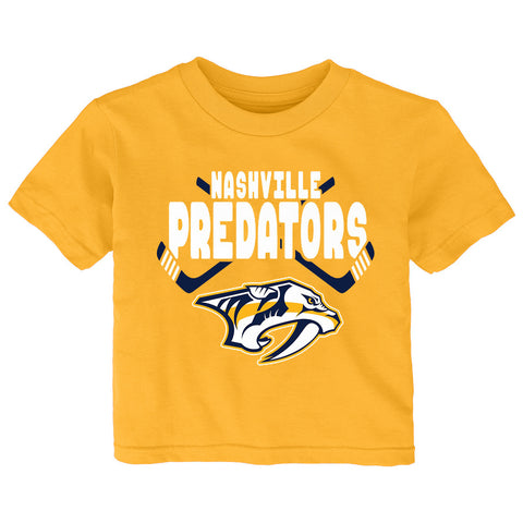 Outerstuff NHL Infant Crossed in Front Short Sleeve Tee, Nashville Predators