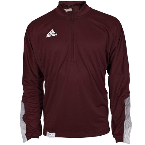 Adidas Mens Long Sleeve 1/4 Zip Knit Pullover Sweater