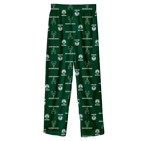 Outerstuff NBA Boys Youth Lounge Pant, Milwaukee Bucks, Team Color