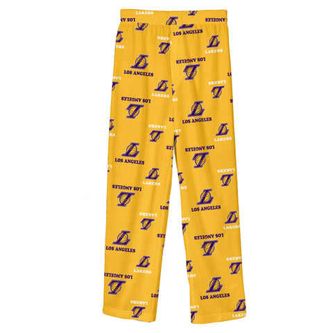 Outerstuff NBA Boys Youth Lounge Pant, Los Angeles Lakers, Team Color