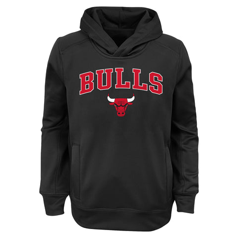 Outerstuff NBA Boys Youth Replen Loose Ball Performance Hoodie - Chicago Bulls