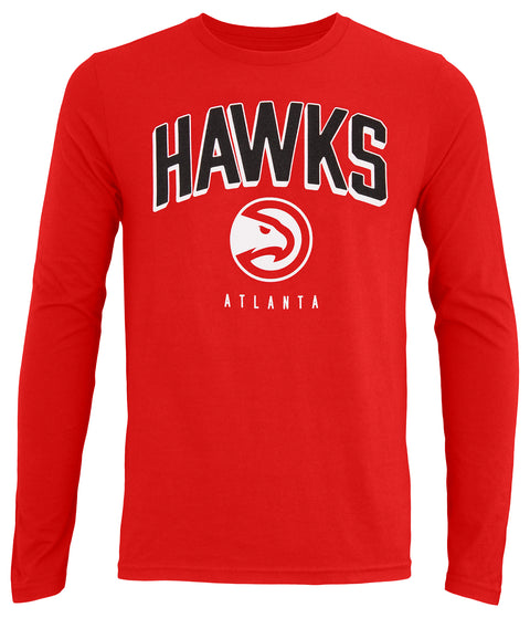 Outerstuff NBA Boys Youth Replen Long Sleeve Dunked T-Shirt, Atlanta Hawks