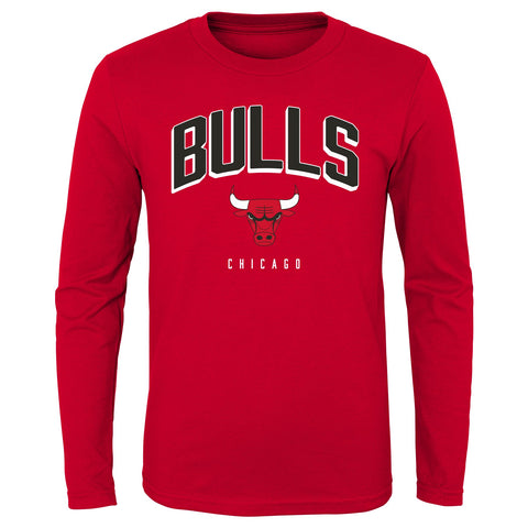 Outerstuff NBA Boys Chicago Bulls Replen Long Sleeve Dunked Tee