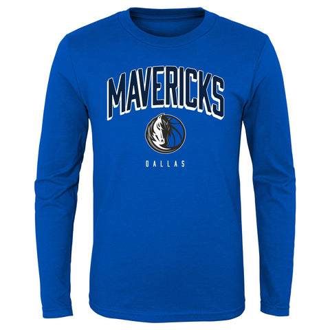 Outerstuff NBA Boys Dallas Mavericks Replen Long Sleeve Dunked Tee