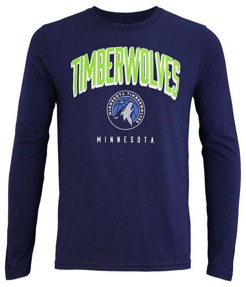 Outerstuff NBA Boys Youth Replen Long Sleeve Dunked T-Shirt, Minnesota Timberwolves