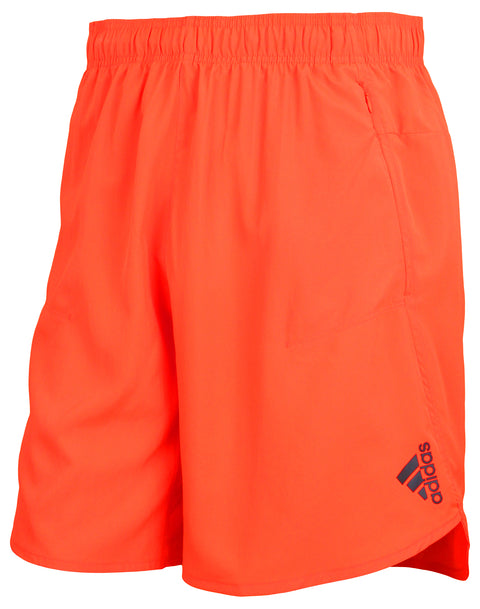 adidas Mens Neon Training Unlined Lightweight Half Short, Solar Red