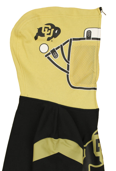 Outerstuff NCAA Youth Boys Colorado Buffaloes F/Z Fleece Helmet Masked Hoodie Blk/Gold
