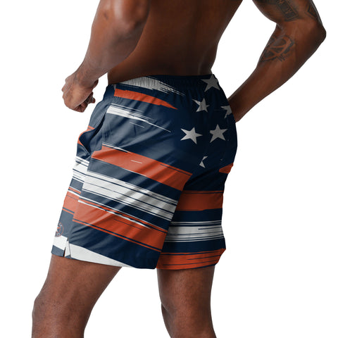 FOCO MLB Houston Astros Americana Traditional Swim Trunks - Mens
