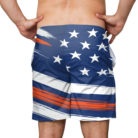 FOCO MLB New York Mets Americana Traditional Swim Trunks - Mens