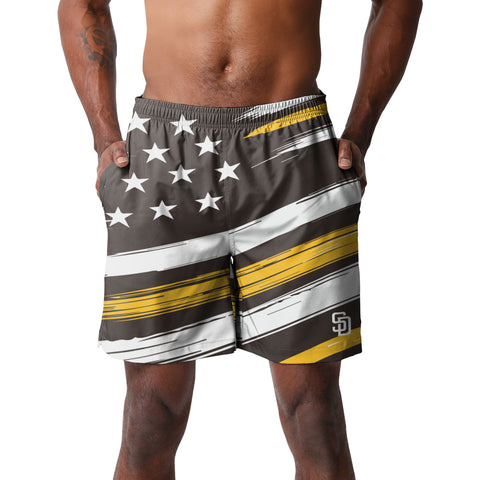 FOCO MLB San Diego Padres Americana Traditional Swim Trunks - Mens