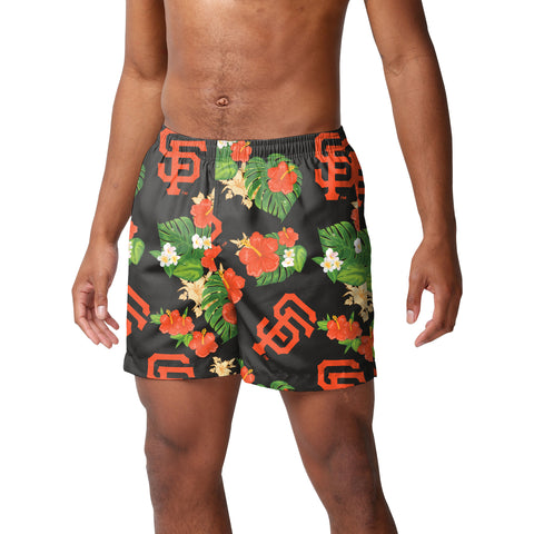 FOCO MLB San Francisco Giants Floral Swimming Trunks - Mens