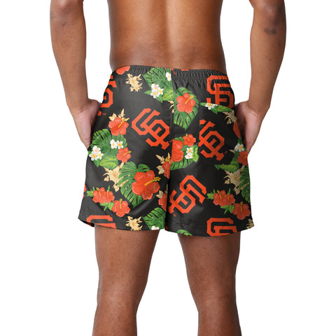 FOCO MLB San Francisco Giants Floral Swimming Trunks - Mens