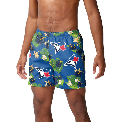 FOCO MLB Toronto Blue Jays Floral Swimming Trunks - Mens