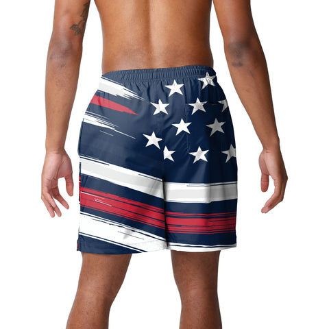 FOCO MLB Washington Nationals Americana Traditional Swim Trunks - Mens