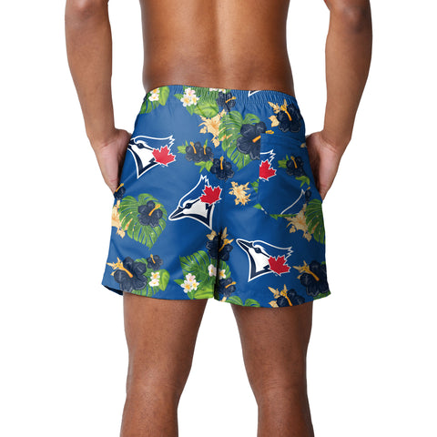 FOCO MLB Toronto Blue Jays Floral Swimming Trunks - Mens