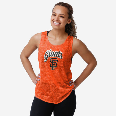 FOCO MLB San Francisco Giants Burn Out Sleeveless Top - Womens