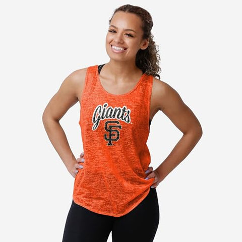 FOCO MLB San Francisco Giants Burn Out Sleeveless Top - Womens