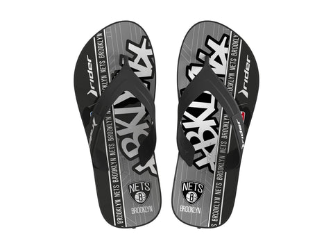 Rider Strike III NBA Athletic Flip-Flops for Men, Brooklyn Nets