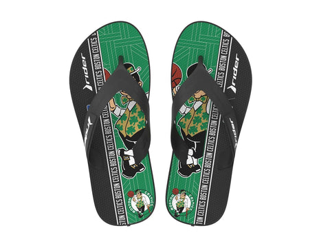 Rider NBA Men's Strike III Thong Sandal, Boston Celtics
