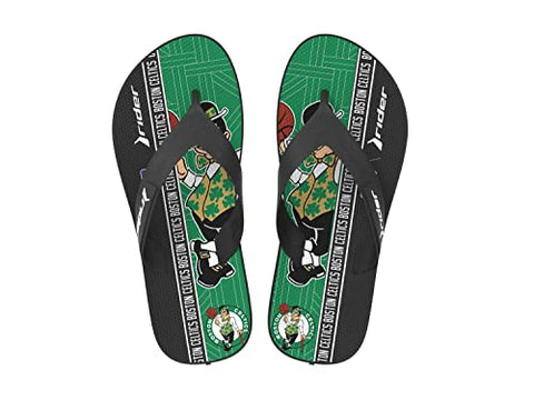 Rider NBA Men's Strike III Thong Sandal, Boston Celtics