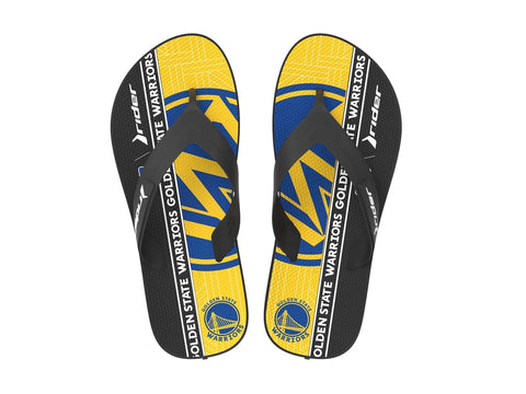 Rider Strike III NBA Athletic Flip-Flops for Men, Golden State Warriors