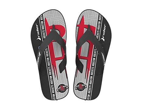 Rider Strike III NBA Athletic Flip-Flops for Men, Houston Rockets