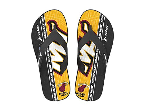 Rider Strike III NBA Athletic Flip-Flops for Men, Miami Heat