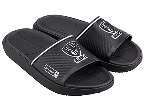 Rider NBA Men's Block Slide, Brooklyn Nets