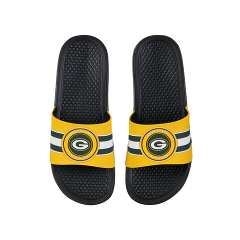 FOCO NFL Green Bay Packers 2022 Stripe Raised Slide - Mens