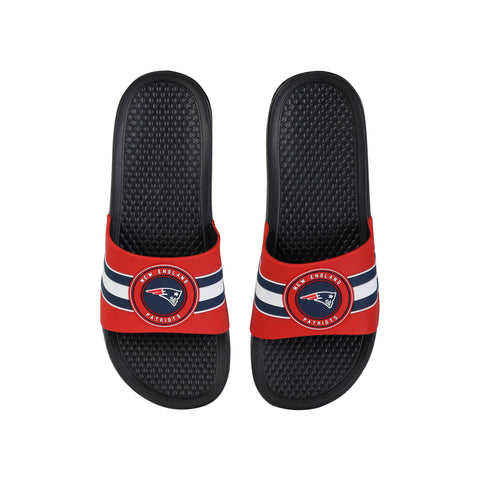FOCO NFL New England Patriots 2022 Stripe Raised Slide - Mens