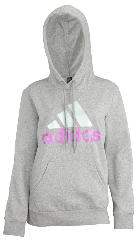 Adidas Womens Bos Two Tone Hooded Graphic Sweatshirt
