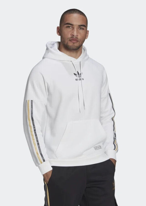 Adidas Mens Chile20 Ohh Hooded Sweatshirt White