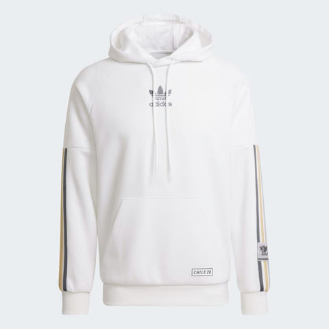 Adidas Mens Chile20 Ohh Hooded Sweatshirt White