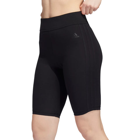adidas Women's Sportswear Essentials 3-Stripes Bike Shorts, Black