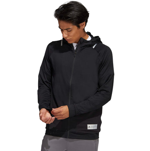 Adidas Mens M Ttp Fz Track Jacket, Black