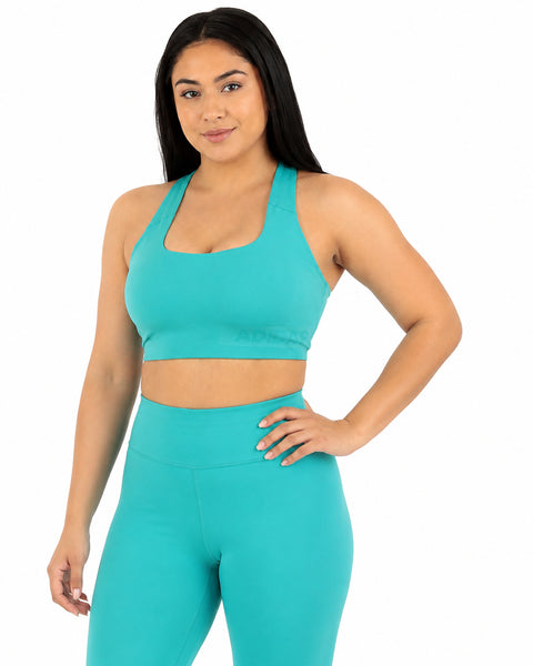 Adidas Womens W Branded Bra Workout Bra - Medium Support