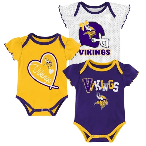 Outerstuff NFL Vikings Nb/Inf Creeper Set