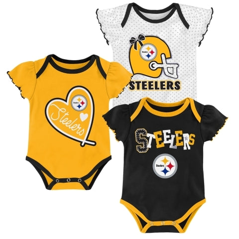 Outerstuff NFL Steelers Nb/Inf Creeper Set