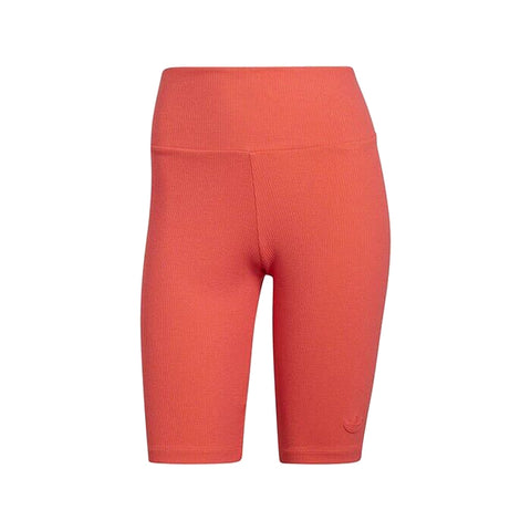 adidas Originals Womens Biker Shorts 2 Colored Rib, Semi Turbo/Bright Orange