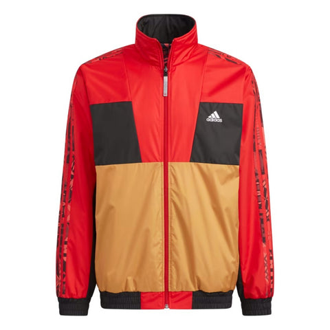adidas Men's Chinese New Year Reversible Woven Jacket, Scarlet