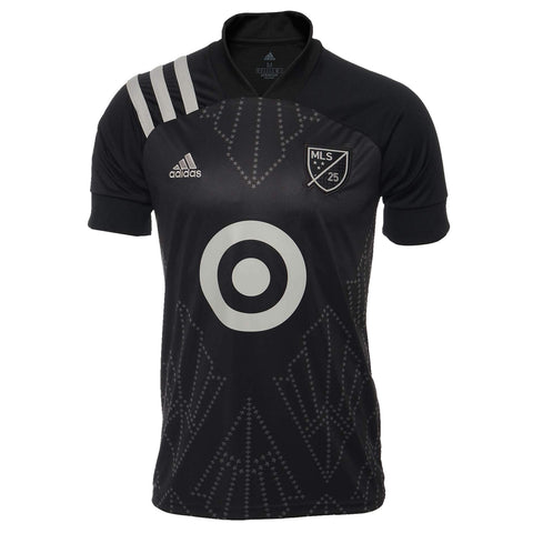 Adidas Mens MLS As Rep Jsy Short Sleeve Jersey, Black