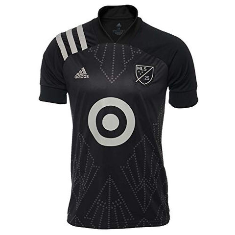 Adidas Mens MLS As Rep Jsy Short Sleeve Jersey, Black