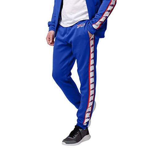 FOCO NFL Buffalo Bills Stripe Logo Track Pants - Mens
